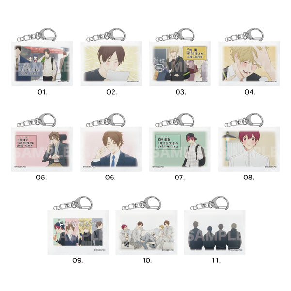 "Clumsy Guys" Miniature Canvas Keychain 01: First Series (11 Varieties Total) BOX