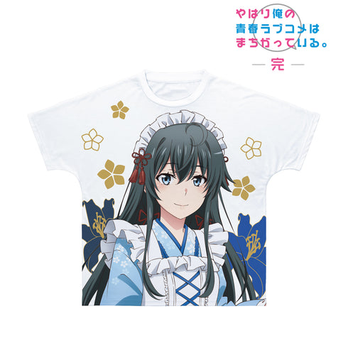 『やはり俺の青春ラブコメはまちがっている。完』描き下ろしイラスト 雪ノ下雪乃 和⾵メイド服ver. フルグラフィックTシャツ