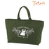 "Natsume's Book of Friends" Nyanko-sensei BIG Zip Tote Bag - Grape
