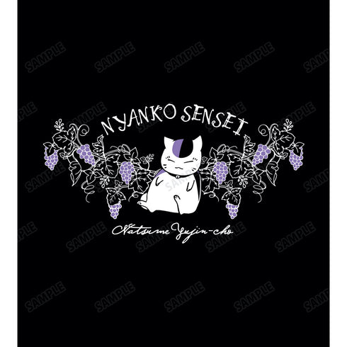 "Natsume's Book of Friends" Nyanko-sensei BIG Zip Tote Bag - Grape