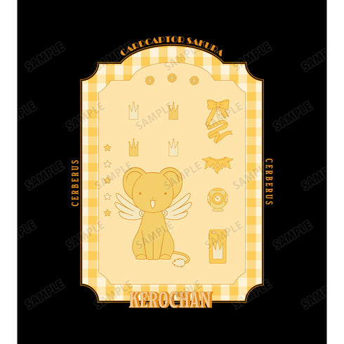 『カードキャプターさくら クリアカード編』ケロちゃん モチーフ柄 Tシャツ (メンズ/レディース)