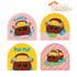 『PUI PUI モルカー』チョコ アクリルミニクリップ4個セット