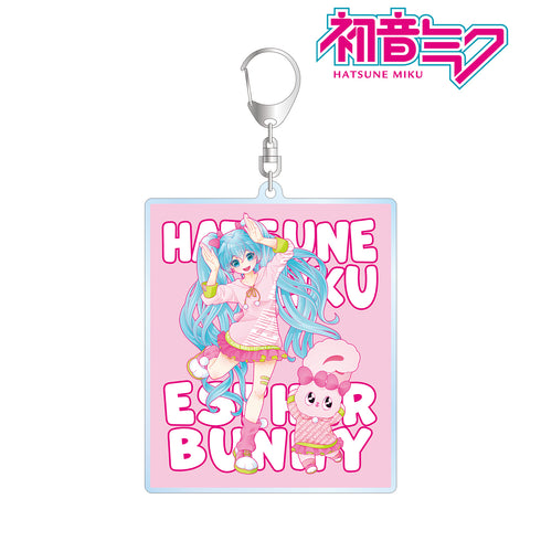 『初音ミク』MikuWorldCollab Esther Bunny BIGアクリルキーホルダー ver.B