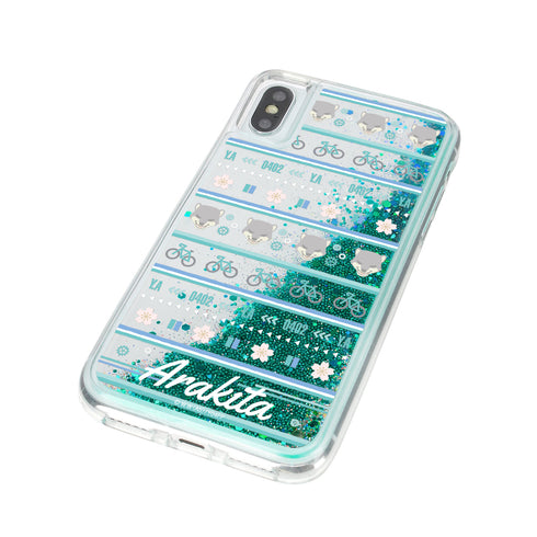 『弱虫ペダル GLORY LINE』荒北靖友 モチーフ柄 グリッターiPhoneケース