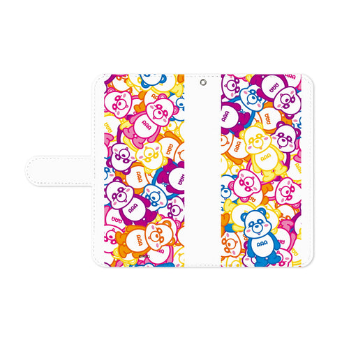 『え~パンダ』集合 手帳型スマホケース