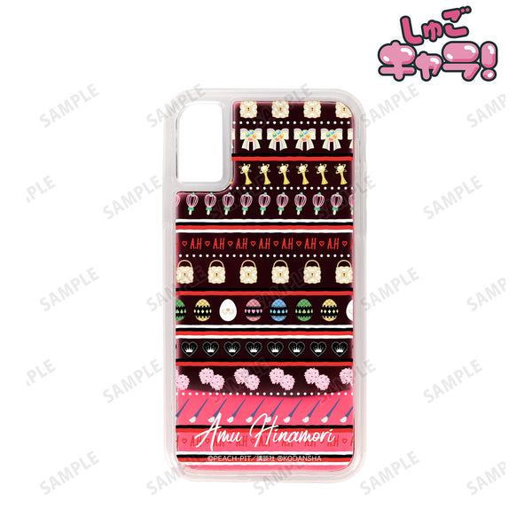 『しゅごキャラ!』日奈森あむ モチーフ柄 ネオンサンドiPhoneケース