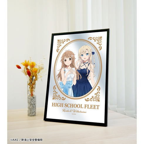 『劇場版 ハイスクール・フリート』描き下ろしイラスト 納沙幸子&ヴィルヘルミーナ パーティードレス ver. パブミラー BOX