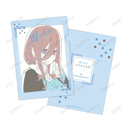 『五等分の花嫁∬』中野三玖 lette-graph 第2弾 クリアファイル