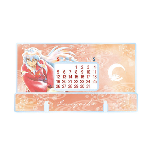 『犬夜叉』犬夜叉 Ani-Art aqua label 卓上アクリル万年カレンダー