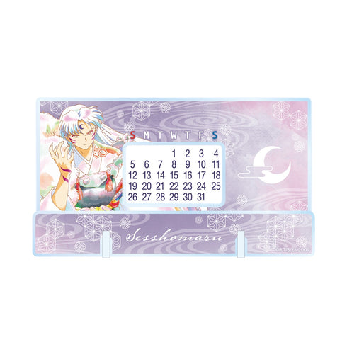 『犬夜叉』殺生丸 Ani-Art aqua label 卓上アクリル万年カレンダー