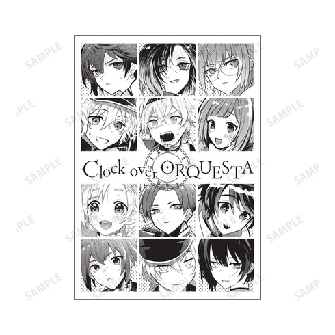 『Clock over ORQUESTA』後背印花拉鍊連帽外套(男款/女款)