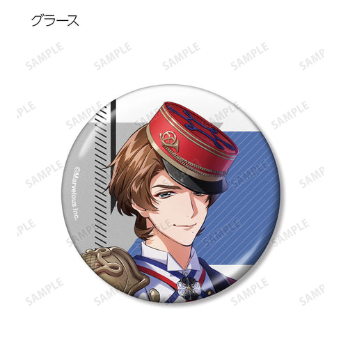 "Thousand Gunmen: Rhodoknight" Trading Metallic Pin Badge Ver. B Box