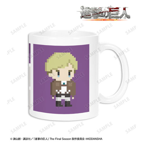 『進撃の巨人』エルヴィン マグカップ(ワンナイト人狼コラボドット絵ver.)