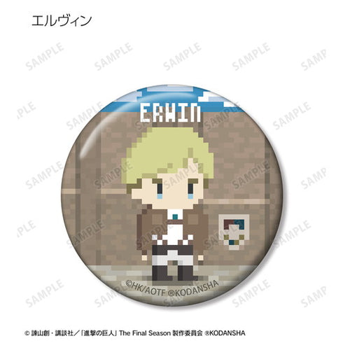 『進撃の巨人』トレーディング缶バッジ(ワンナイト人狼コラボドット絵ver.)BOX