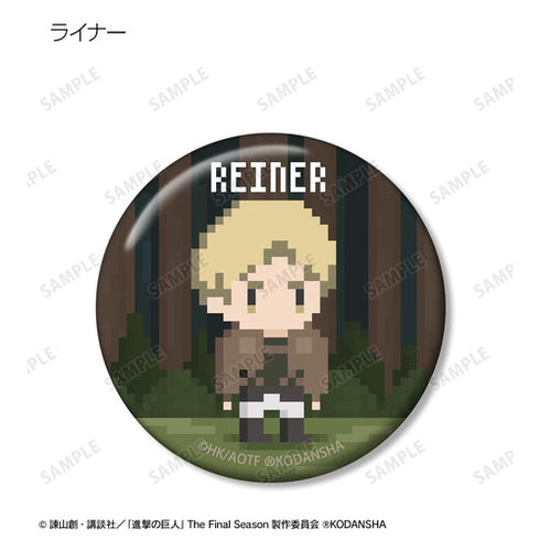 『進撃の巨人』トレーディング缶バッジ(ワンナイト人狼コラボドット絵ver.)BOX
