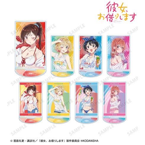 《借用她》全新绘制插画 海滩约会版 亚克力立牌套装