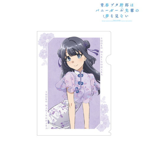 『青春ブタ野郎はバニーガール先輩の夢を見ない』描き下ろしイラスト 牧之原翔子 チャイナドレスver. クリアファイル