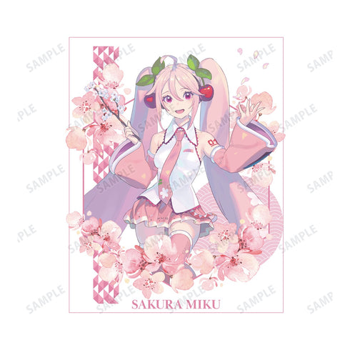 『初音ミクシリーズ 桜ミク』描き下ろしイラスト 桜ミク Art by kuro BIGシルエットTシャツ