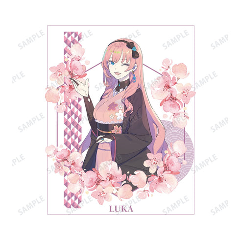 《初音未来系列 樱花未来》全新绘制插画 巡音流歌 Art by kuro 大号剪影T恤