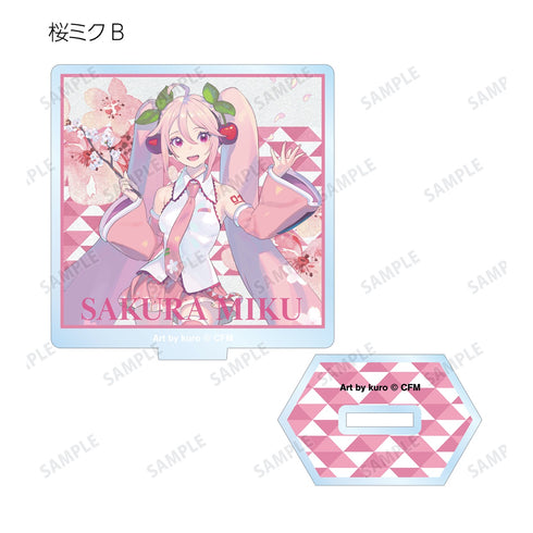 『初音ミクシリーズ 桜ミク』描き下ろしイラスト Art by kuro トレーディングアクリルスタンド BOX