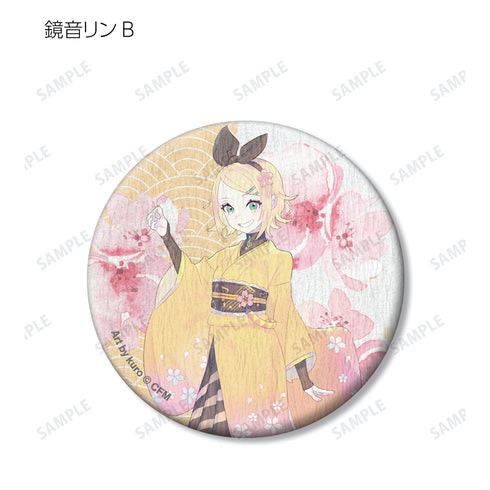 『初音ミクシリーズ 桜ミク』描き下ろしイラスト Art by kuro トレーディング和紙缶バッジ BOX