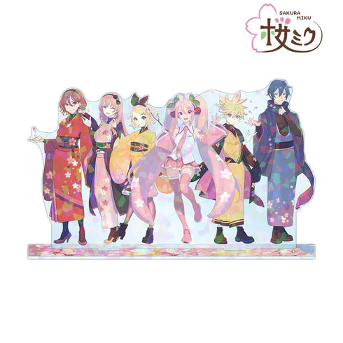 『初音ミクシリーズ 桜ミク』集合 Art by kuro ホログラムBIGアクリルスタンド