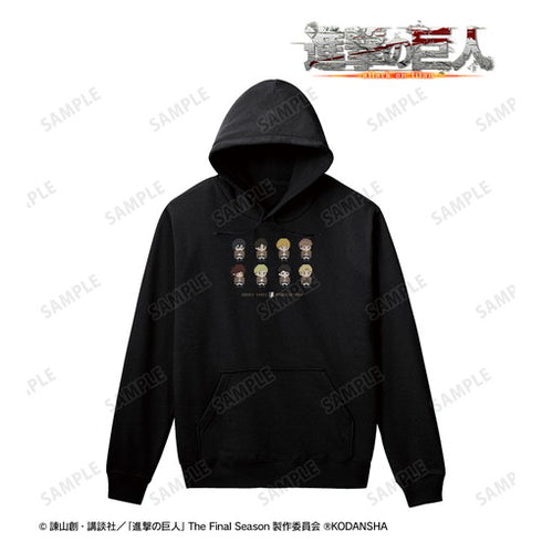 『進撃の巨人』パーカー(ワンナイト人狼コラボドット絵ver.)(メンズ/レディース)