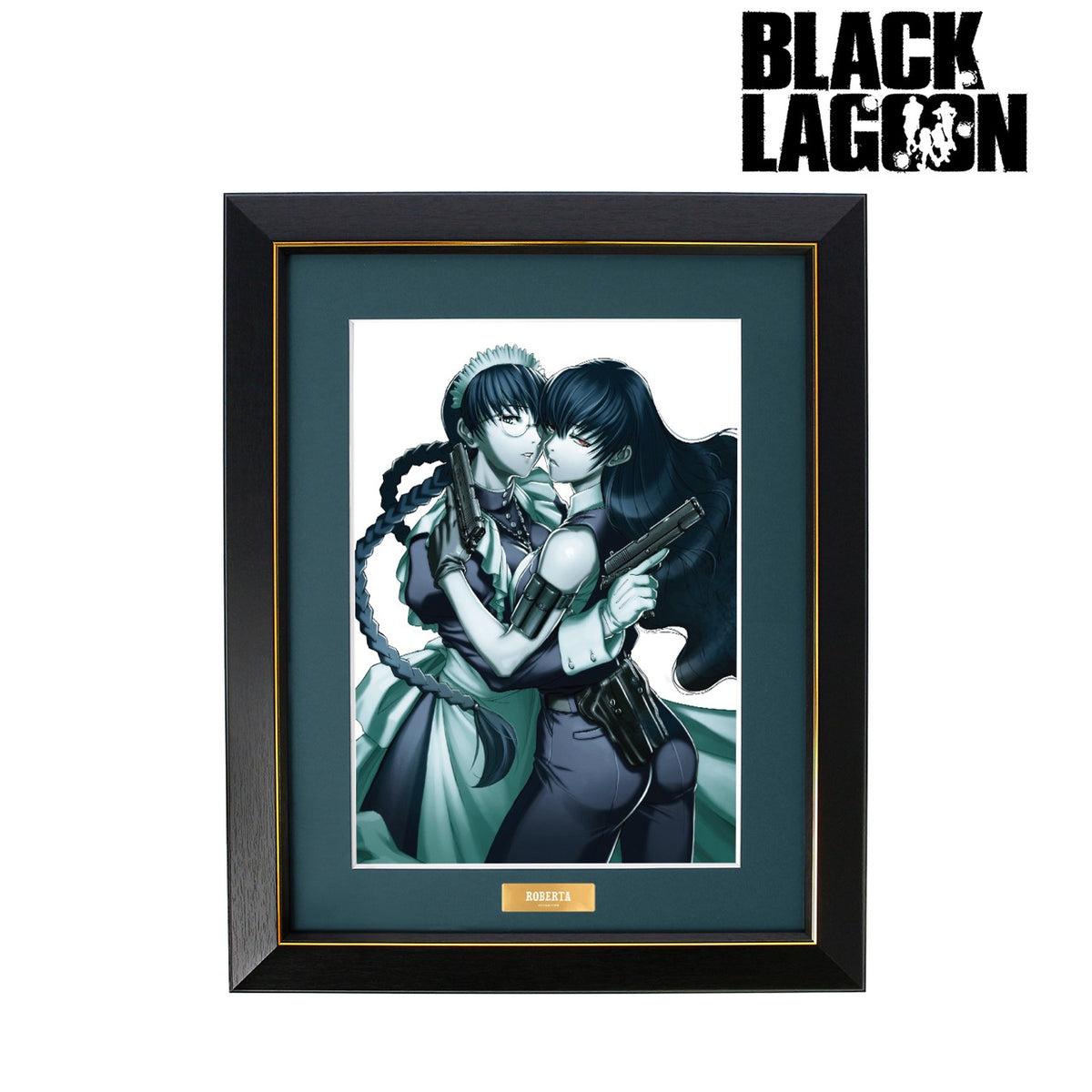 BLACK LAGOON 額縁付きA4メタルプレート ロベルタ - キャラクターグッズ