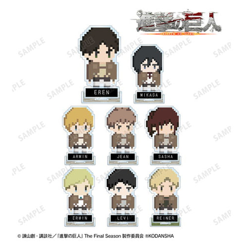 『進撃の巨人』トレーディングアクリルスタンド(ワンナイト人狼コラボドット絵 ver.)BOX