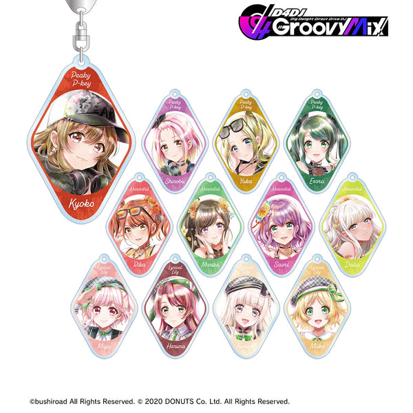 "D4DJ Groovy Mix" Trading Ani-Art aqua label Series 2 Acrylic Keychain Ver. B BOX