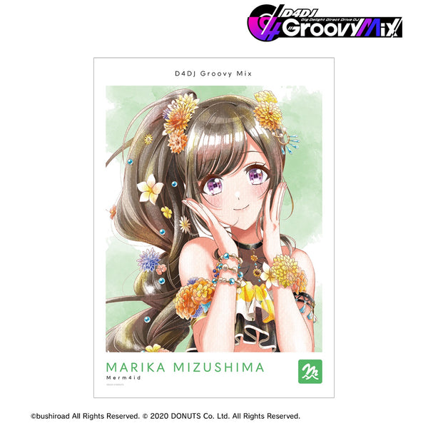 『D4DJ Groovy Mix』水島茉莉花 Ani-Art aqua label 第2弾 A3マット加工ポスター