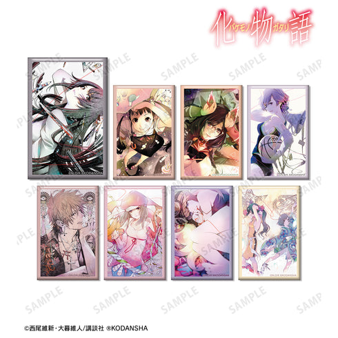 『化物語』トレーディング表紙イラストスクエア⽸バッジ ver.A(全8種)BOX