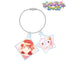 『ミュークルドリーミー みっくす!』ねね&安西 ときわ Ani-Art aqua label 2連ワイヤーアクリルキーホルダー