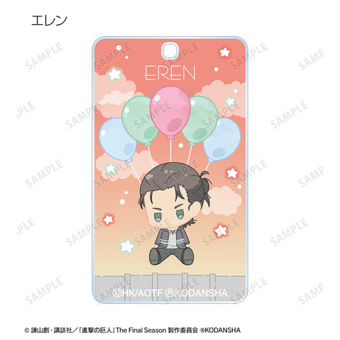 "Attack on Titan" Trading POPOON Square Acrylic Keychain Box