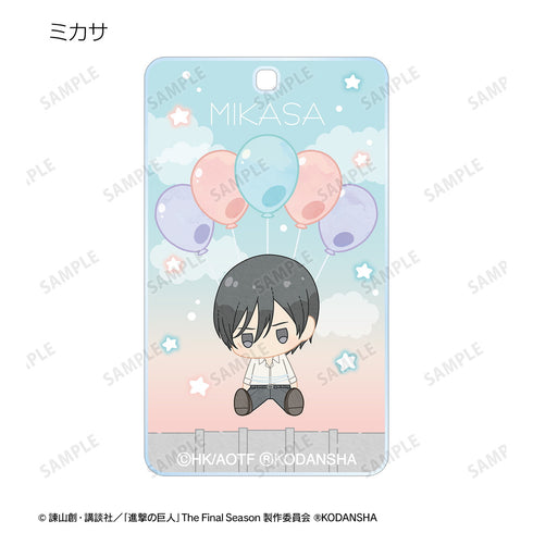 "Attack on Titan" Trading POPOON Square Acrylic Keychain Box
