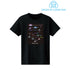 『グルーヴコースター』歴代ロゴ プリントTシャツ ver.黒(メンズ/レディース)