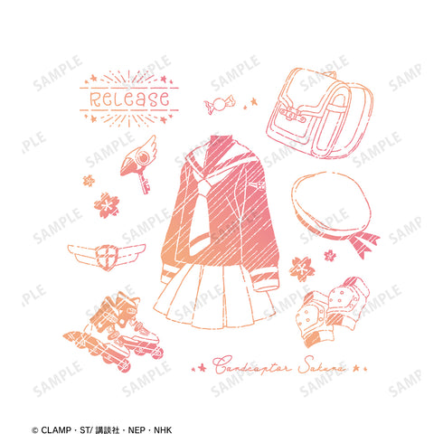 『カードキャプターさくら』さくら Ani-Sketch Tシャツ (メンズ/レディース)
