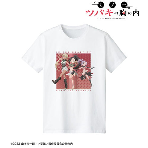『くノ一ツバキの胸の内』ツバキ&サザンカ&アサガオ Tシャツ(メンズ/レディース)