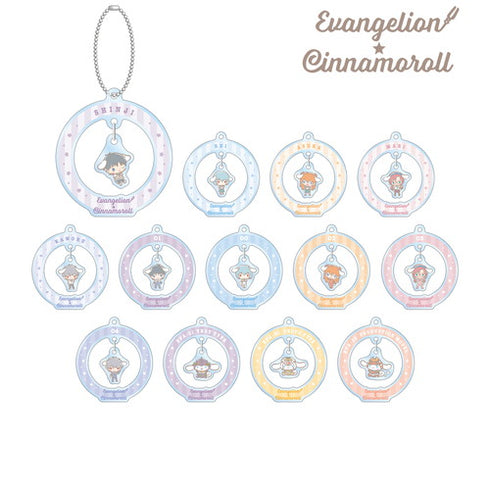 『エヴァンゲリオン×シナモロール』トレーディングゆらゆらアクリルキーホルダー BOX