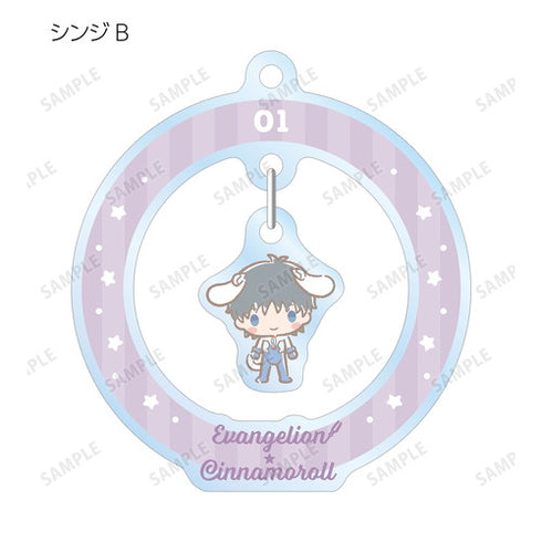 『エヴァンゲリオン×シナモロール』トレーディングゆらゆらアクリルキーホルダー BOX