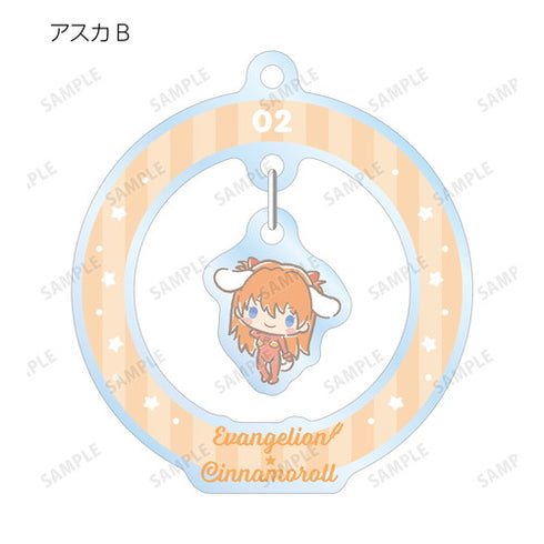 『エヴァンゲリオン×シナモロール』トレーディングゆらゆらアクリルキーホルダー BOX