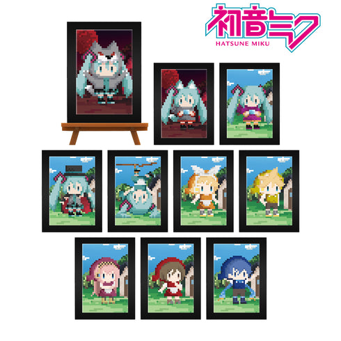 《Piapro Characters》迷你藝術相框(一夜狼合作點陣圖版)禮盒組