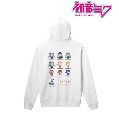 『ピアプロキャラクターズ』バックプリントパーカー(ワンナイト人狼コラボドット絵ver.) (メンズ / レディース)