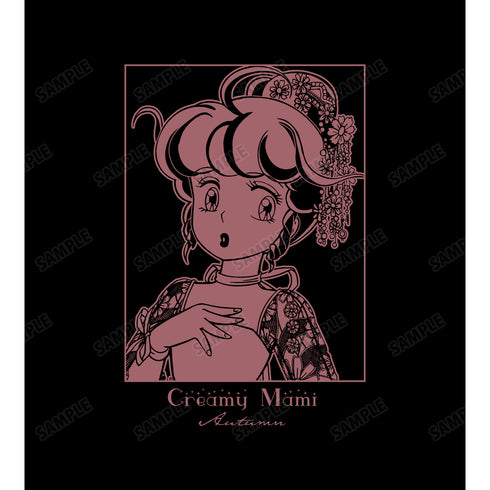 『魔法の天使 クリィミーマミ』描き下ろしイラスト クリィミーマミ 秋 四季のフラワードレスver. BIGシルエットTシャツ
