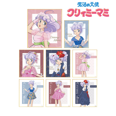 『魔法の天使 クリィミーマミ』描き下ろしイラスト 四季のフラワードレスver. トレーディングミニ色紙 BOX