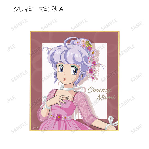 『魔法の天使 クリィミーマミ』描き下ろしイラスト 四季のフラワードレスver. トレーディングミニ色紙 BOX