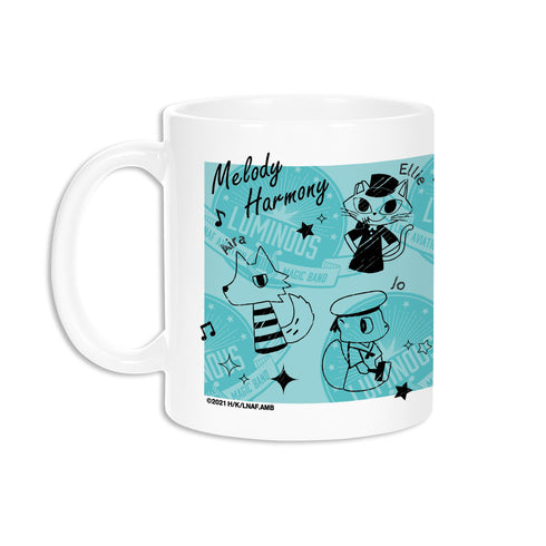 "Federation Air Force Aerial Magic Music Corps: Luminous Witches" Personal Mark Ani-Sketch Mug