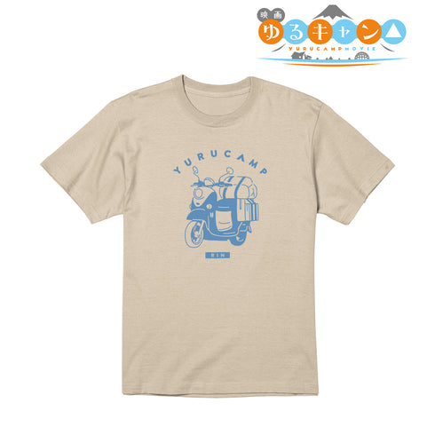 『ゆるキャン△』志摩リン モチーフ柄 Tシャツ (メンズ/レディース)