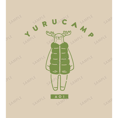 『ゆるキャン△』犬山あおい モチーフ柄 Tシャツ (メンズ/レディース)