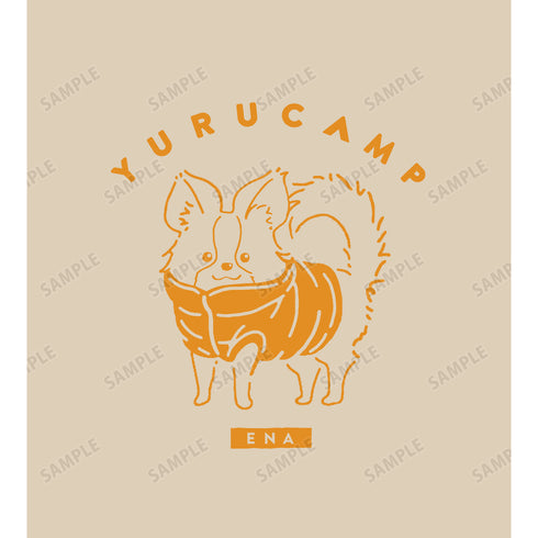 『ゆるキャン△』斉藤恵那 モチーフ柄 Tシャツ (メンズ/レディース)